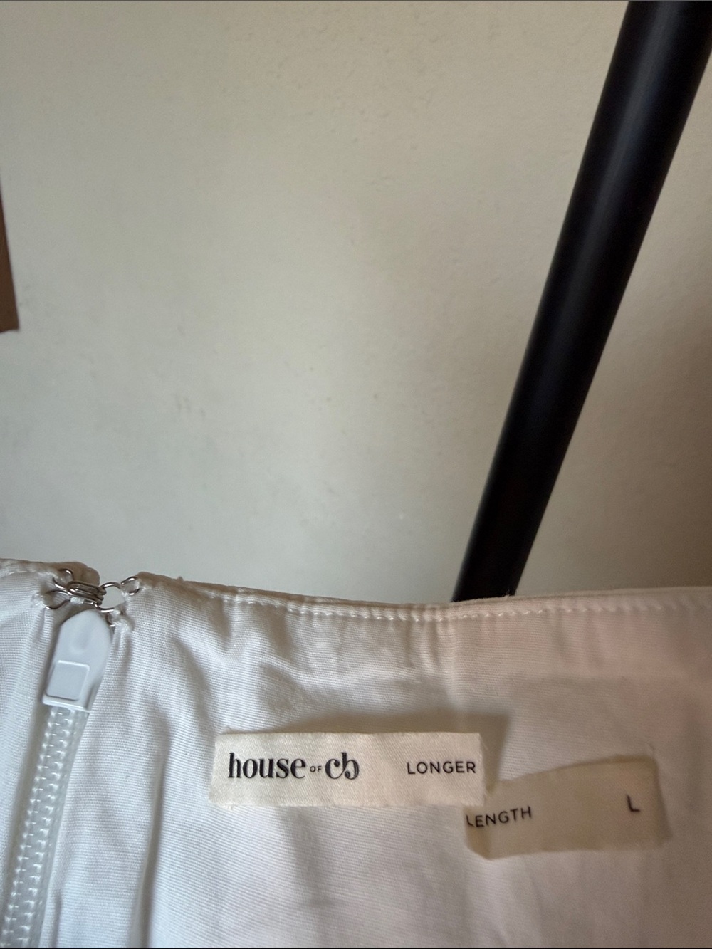House of CB LAUREN White Cotton Broderie Anglaise Boat Neck Mini Dress NWOT sz L - Picture 9 of 15